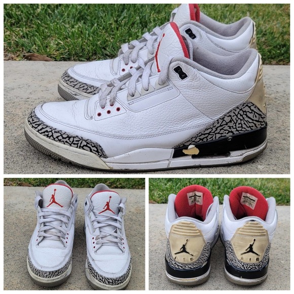Jordan Other - Nike Air Jordan Retro 3 Cement Grey Shoes